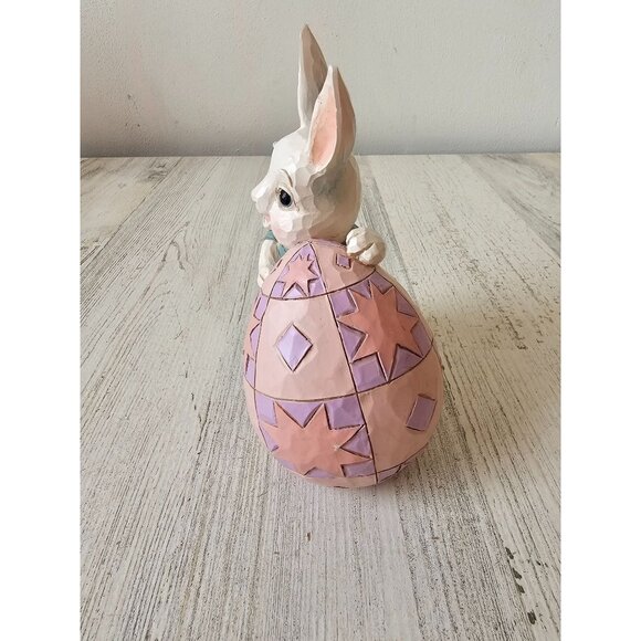 Jim shore Easter bunny egg statue spring rabbit 6008407 - Picture 2 of 7